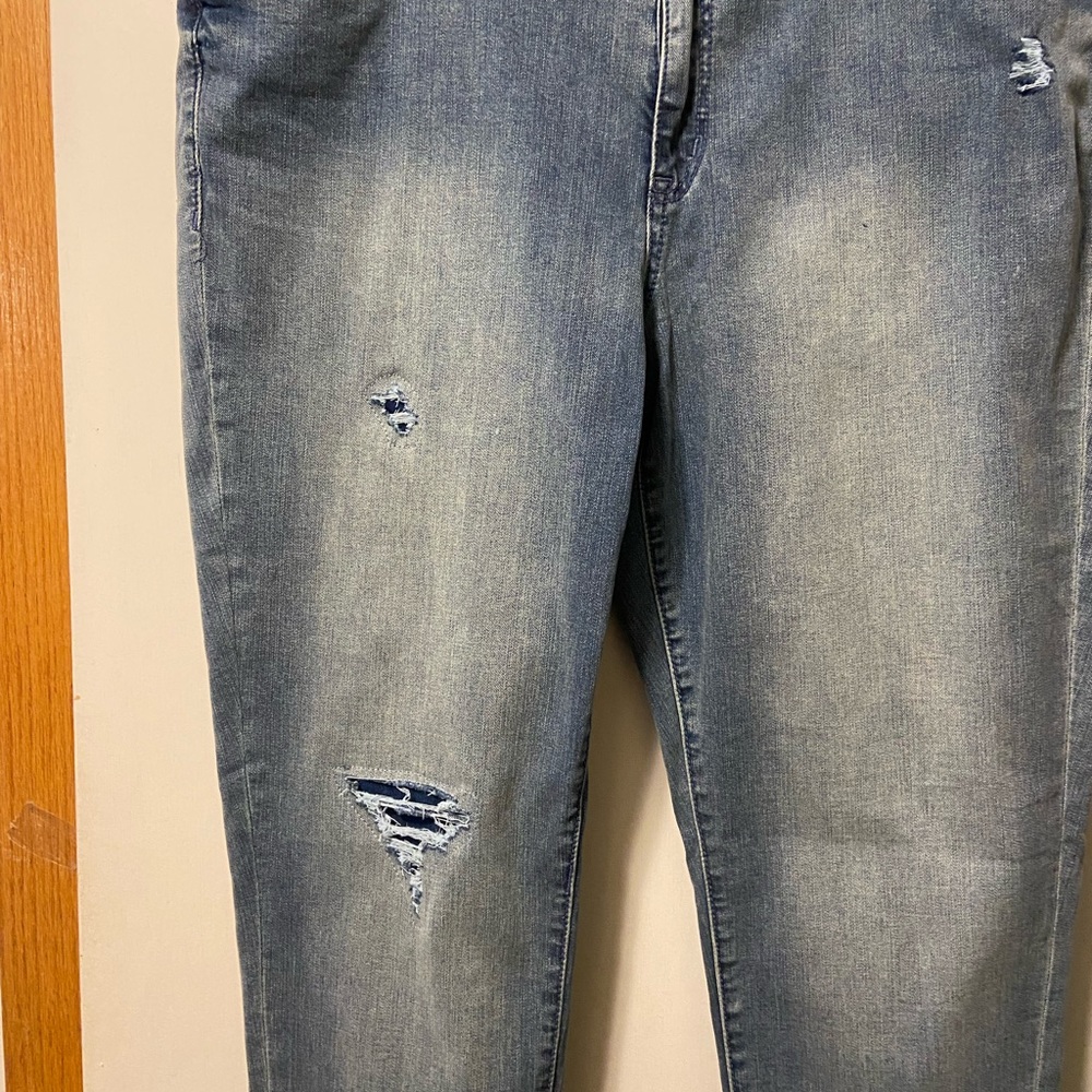 Lane Bryant Venezia skinny jean with patches - Picture 3 of 5